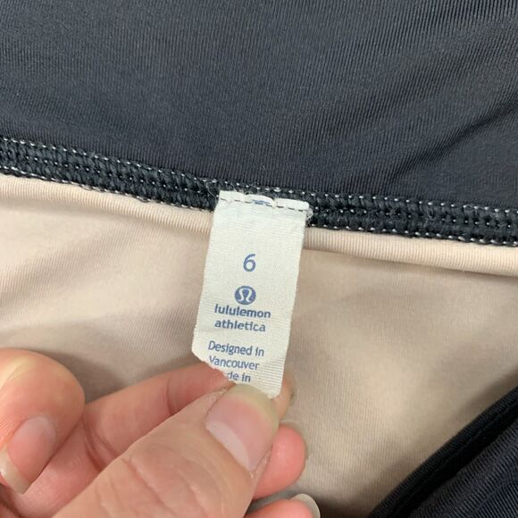 Lululemon Pace Rival Crop Leggings Womens 6 Animal Print Stretch Waist Active - Picture 5 of 15